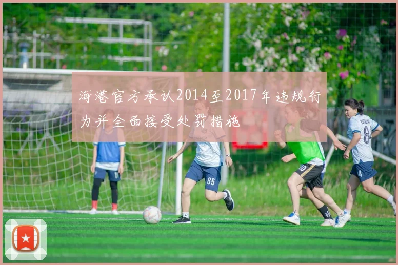 海港官方承认2014至2017年违规行为并全面接受处罚措施